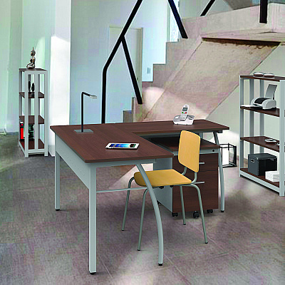 Linea Italia Trento Line Bookcase, Three-Shelf, 31.5w x 11.5d x 43.25h, Cherry (LITTR735CH)