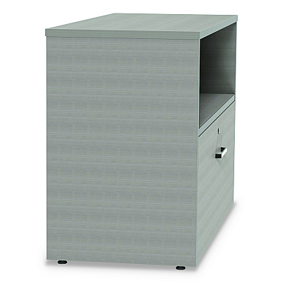 Linea Italia Urban 36" Credenza, Bottom Pedestal, 35.25w x 15.25d x 23.75h, Ash (LITUR604ASH)