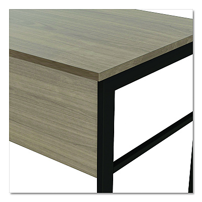 Linea Italia Urban Series Desk Workstation, 59" x 23.75" x 29.5", Natural Walnut (LITUR601NW)