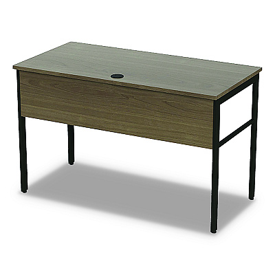 Linea Italia Urban Series Desk Workstation, 47.25" x 23.75" x 29.5", Natural Walnut (LITUR600NW)