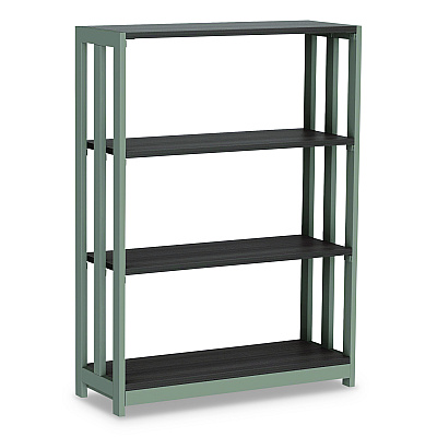 Linea Italia Trento Line Bookcase, Three-Shelf, 31.5w x 11.63d x 43.25h, Mocha (LITTR735MOC)