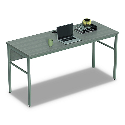 Linea Italia Urban Series Desk Workstation, 59" x 23.75" x 29.5", Ash (LITUR601ASH)