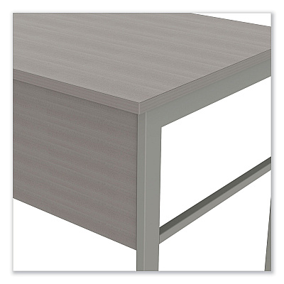 Linea Italia Urban Series L- Shaped Desk, 59" x 59" x 29.5", Ash (LITUR602ASH)
