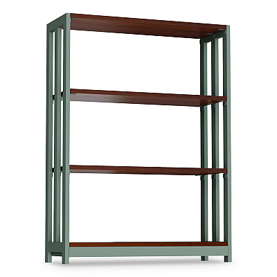 Linea Italia Trento Line Bookcase, Three-Shelf, 31.5w x 11.5d x 43.25h, Cherry (LITTR735CH)