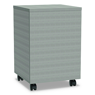 Linea Italia Urban Mobile File Pedestal, Left or Right, 2-Drawers: Box/File, Legal/A4, Ash, 16" x 15.25" x 23.75" (LITUR610ASH)