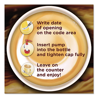 Coffee-mate Liquid Coffee Creamer, Pumpkin Spice, 1.5 L Pump Bottle, 2/Carton (NES31460CT)