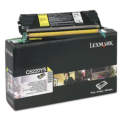 Lexmark C5220YS Return Program Toner, 3,000 Page-Yield, Yellow