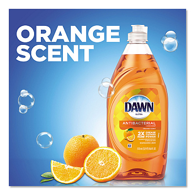 Dawn Ultra Antibacterial Dishwashing Liquid, Orange, 40 oz Bottle (PGC91092EA)