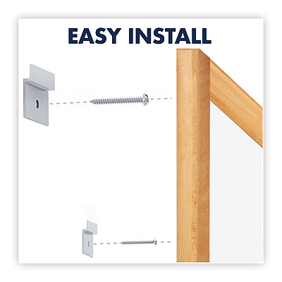 Quartet Classic Series Total Erase Dry Erase Boards, 36 x 24, White Surface, Oak Fiberboard Frame (QRTS573)