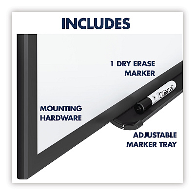Quartet Classic Series Total Erase Dry Erase Boards, 36 x 24, White Surface, Black Aluminum Frame (QRTS533B)