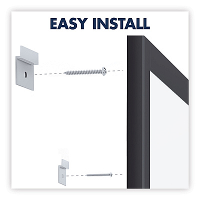Quartet Classic Series Total Erase Dry Erase Boards, 36 x 24, White Surface, Black Aluminum Frame (QRTS533B)
