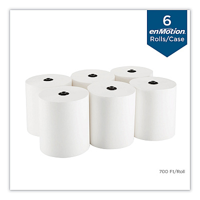 Georgia Pacific Professional Paper Towels, 1-Ply, 8.25" x 700 ft, White, 6 Rolls/Carton (GPC89420)