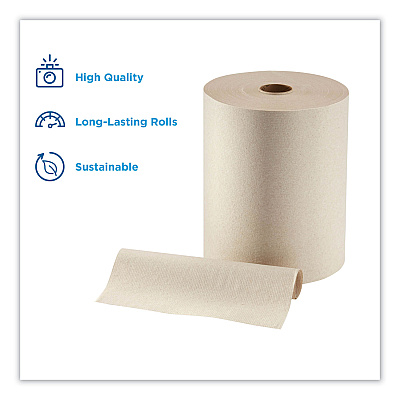 Georgia Pacific Professional High Capacity Roll Towel, 10" x 800 ft, Brown, 6 Rolls/Carton (GPC89480)