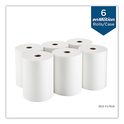 Georgia Pacific Professional Paper Towel High Capacity Rolls, 1-Ply, 10" x 800 ft, White, 6 Rolls/Carton (GPC89460)