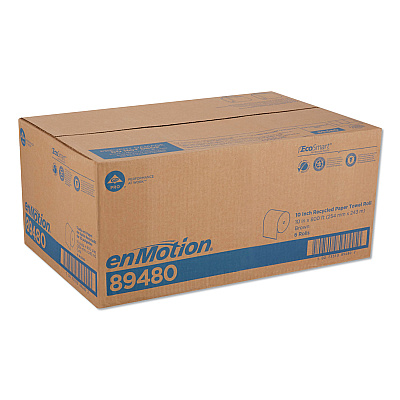 Georgia Pacific Professional High Capacity Roll Towel, 10" x 800 ft, Brown, 6 Rolls/Carton (GPC89480)