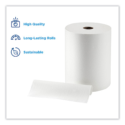 Georgia Pacific Professional Paper Towel High Capacity Rolls, 1-Ply, 10" x 800 ft, White, 6 Rolls/Carton (GPC89460)