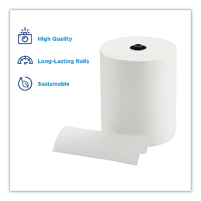 Georgia Pacific Professional Paper Towels, 1-Ply, 8.25" x 700 ft, White, 6 Rolls/Carton (GPC89420)
