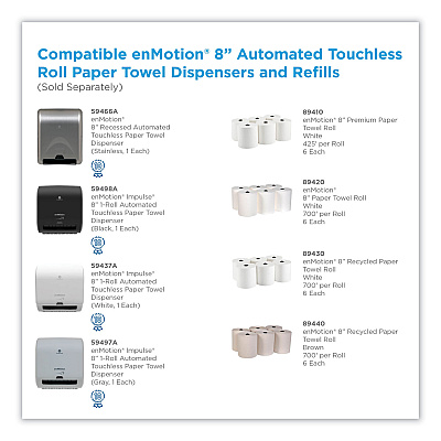 Georgia Pacific Professional EPA Compliant Paper Towel, 8.25" x 700 ft, White, 6 Packs/Carton (GPC89430)