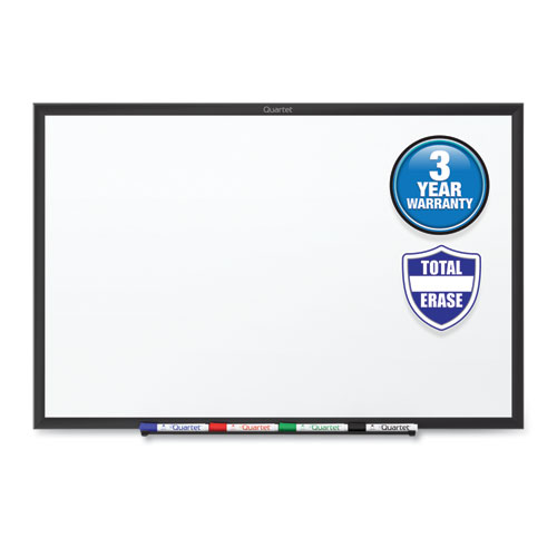 Quartet Classic Series Total Erase Dry Erase Boards, 24 x 18, White Surface, Black Aluminum Frame (S531B)