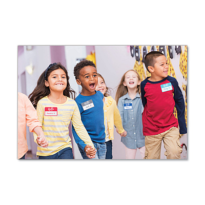 Avery Flexible Adhesive Name Badge Labels, "Hello", 3 3/8 x 2 1/3, Assorted, 120/PK (AVE8722)