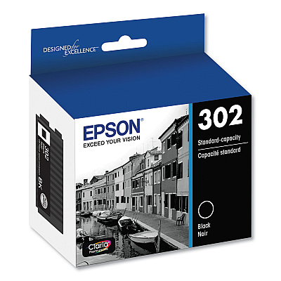 Epson T302020-S (T302) Claria Ink, Black