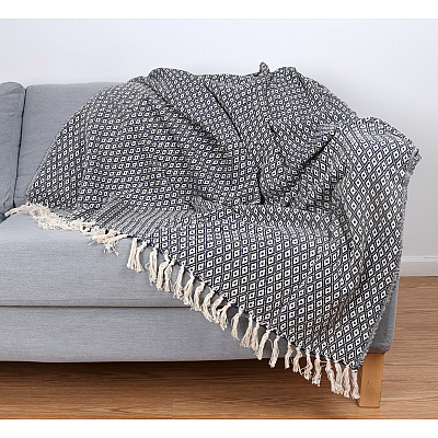 Common Ground Throw 50x70 Diamond Pattern, Case Of 12 (THROW-DIA-50X70-CS)