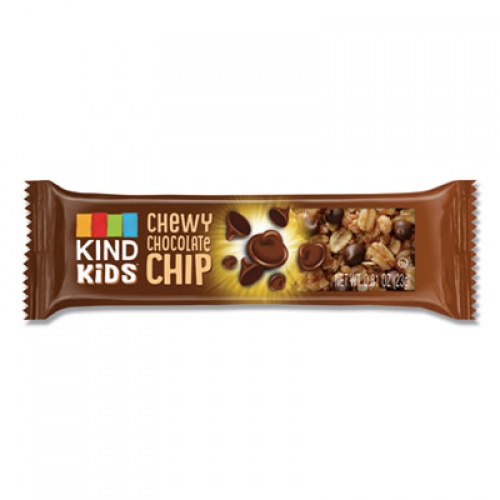 KIND Kids Bars, Chewy Chocolate Chip, 0.81 oz, 6/Pack (25987)