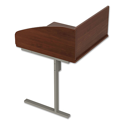 Linea Italia Study Carrell Add On, 1-Leg, 31.25 x 23.25 x 45.25, Cherry (LITSC802CH)