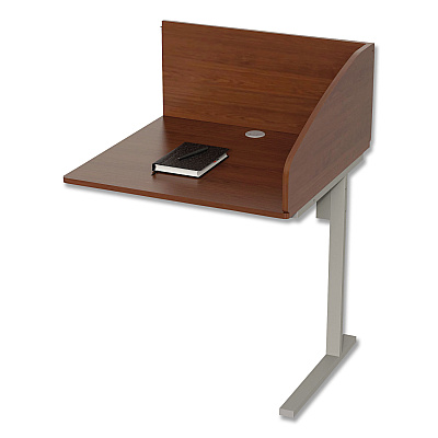 Linea Italia Study Carrell Add On, 1-Leg, 31.25 x 23.25 x 45.25, Cherry (LITSC802CH)