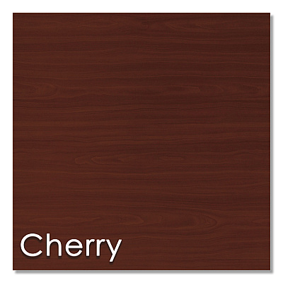 Linea Italia Study Carrell Starter Unit, 2-Leg, 31.25 x 23.5 x 45.25, Cherry (LITSC801CH)