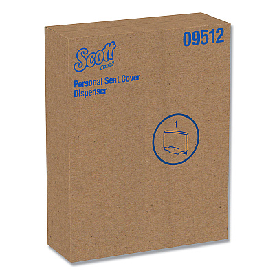 Scott Personal Seat Cover Dispenser, 16.6 x 2.5 x 12.3, Stainless Steel (KCC09512)