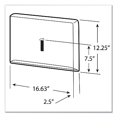 Scott Personal Seat Cover Dispenser, 16.6 x 2.5 x 12.3, Stainless Steel (KCC09512)