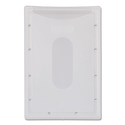 Advantus Clear ID Card Holder, Horizontal, Clear 2.31" x 3.69" Holder, 2.13" x 3.38" Insert, 25/Pack (AVT97100)