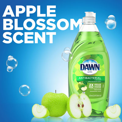 Dawn Ultra Antibacterial Dishwashing Liquid, Apple Blossom, 40 oz Bottle (PGC91093EA)