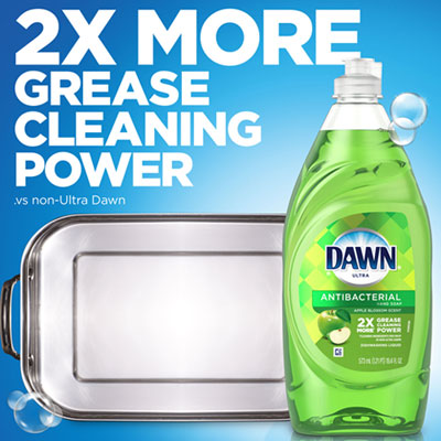 Dawn Ultra Antibacterial Dishwashing Liquid, Apple Blossom, 40 oz Bottle (PGC91093EA)