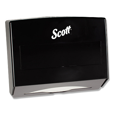 Scottfold Folded Towel Dispenser, 10.75 x 4.75 x 9, Black (KCC09215)