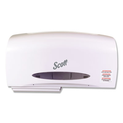 Scott Essential Coreless Twin Jumbo Roll Tissue Dispenser, 20 x 6 x 11, White (KCC09609)