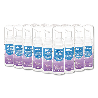 Kleenex Ultra Moisturizing Foam Hand Sanitizer, 1.5 oz Pump Bottle, Unscented, 24/Carton (KCC34604)