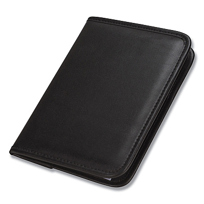 Samsill Professional Padfolio, 3/4w x 9 1/4h, Open Style, Black (SAM70811)