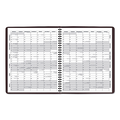 AT-A-GLANCE Monthly Planner, 11 x 9, Winestone Cover, 15-Month: Jan 2026 to Mar 2027 (7026050)