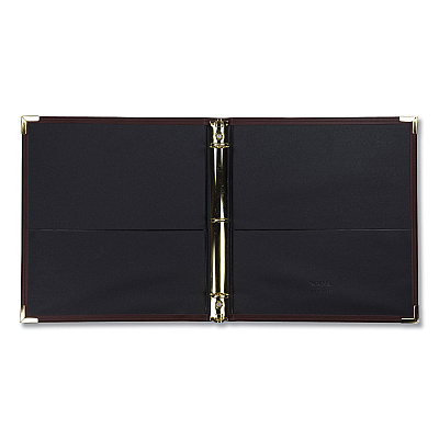 Samsill Classic Collection Ring Binder, 3 Rings, 1" Capacity, 11 x 8.5, Burgundy (SAM15134)