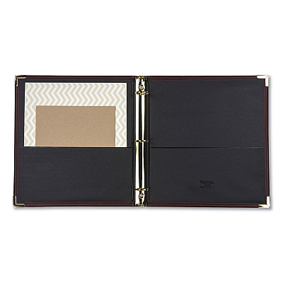 Samsill Classic Collection Ring Binder, 3 Rings, 1" Capacity, 11 x 8.5, Burgundy (SAM15134)