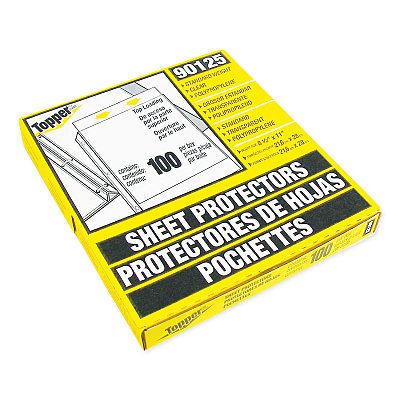 C-Line Top-Load Polypropylene Sheet Protectors, Standard, Letter, Clear, 2", 100/Box (CLI90125)