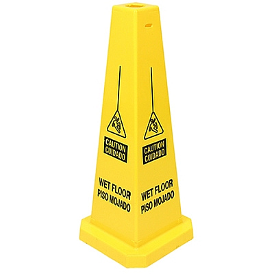 Sign 25 Inch Caution Wet Floor, Case Of 5 (23816)