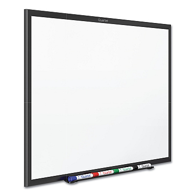 Quartet Classic Series Total Erase Dry Erase Boards, 96 x 48, White Surface, Black Aluminum Frame (QRTS538B)