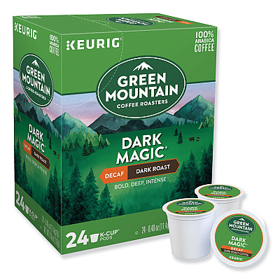 Green Mountain Coffee Roasters Roasters Roasters Dark Magic Decaf Extra Bold Coffee K-Cups, 96/Carton (GMT4067CT)