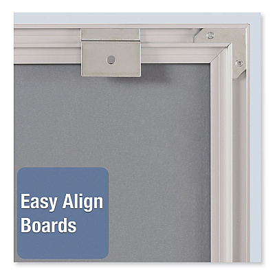 Quartet Matrix Magnetic Boards, 23 x 23, White Surface, Silver Aluminum Frame (QRTM2323)