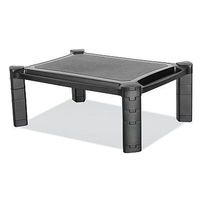 Innovera Large Monitor Stand with Cable Management, 12.99" x 17.1" x 6.6", Black, Supports 22 lbs (IVR55051)