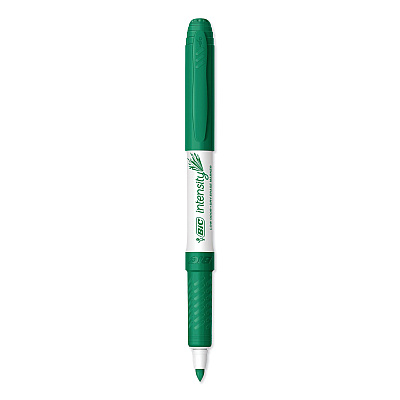 BIC Intensity Low Odor Fine Point Dry Erase Marker, Fine Bullet Tip, Green, Dozen (BICGDE11GN)