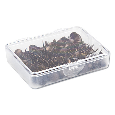 U Brands Fashion Metal Thumbtacks, Metal, Brass, 0.38", 200/Pack (UBR3092U0624)